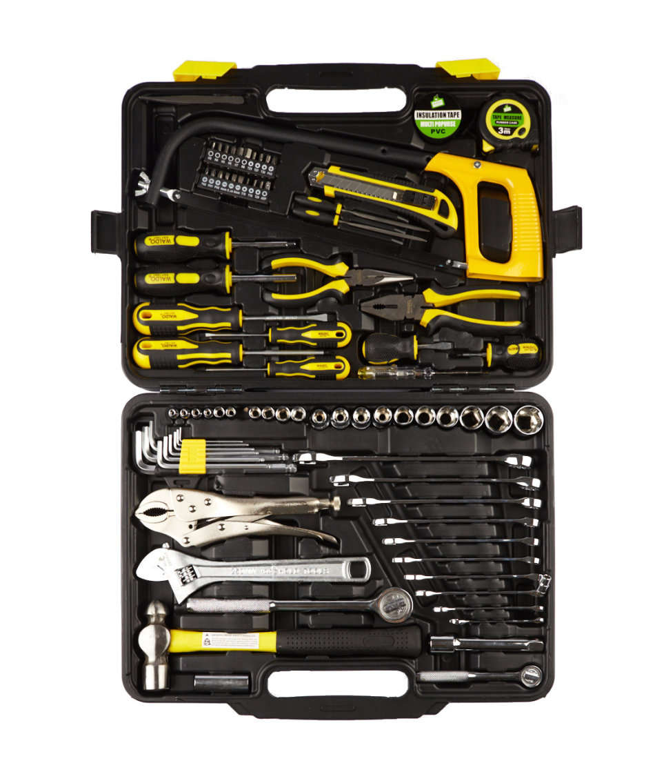 Tool Sets & Boxes Waldo 85 Piece DIY Home Toolkit With Spanners